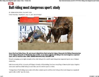 Bull Riding Dangers bull riding the most dangerous organized sport in the world - Animal ...